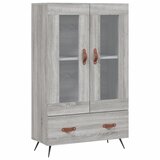 Maison Chic Visoka omara - Komoda - Predalnik siva sonoma 69,5x31x115 cm inženirski les, (21719362) | Shoptok.si