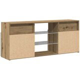 TV ormarić LED boja hrasta 120x30x50 cm konstruirano drvo | shoptok.hr