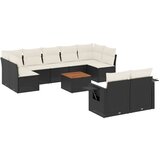  The Living Store Vrtna sedežna garnitura 10-delna z blazinami črn poli ratan - Vrtna Sedežna Garniture, (21446832) | Shoptok.si