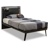 HANAH HOME Dark Metal Line Bed (120X200 ) posteljni okvir, (20863198)