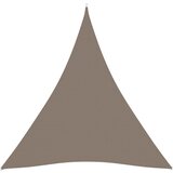 vidaXL Senčno jadro oksford blago trikotno 3x3x3 m taupe Cene