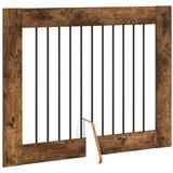  Vrata za pse z stojali 4 pcs Dimljen hrast 100 x 80 cm, (5000232688) | Shoptok.si