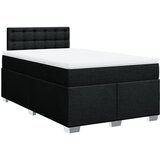  Krevet s oprugama i madracem crni 120 x 200cm od tkanine | shoptok.hr