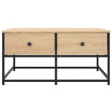  Stolić za kavu boja hrasta sonome 80x80x40 cm konstruirano drvo | shoptok.hr