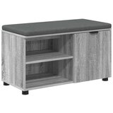  Haldna klop z blazino Enobarvno Siva Sonoma 80 x 38 x 46 cm, (5000160705) | Shoptok.si