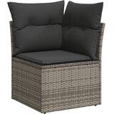  6-dijelni set vrtnih sofa od poliratana s jastucima sivi | shoptok.hr