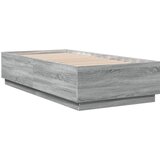 vidaXL Posteljni okvir siva sonoma 90x190 cm inženirski les, (21095090) Cene