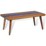  Klubska mizica iz tikovine in smole 100x50x40 cm | Shoptok.si