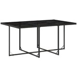 vidaXL 11-dijelni vrtni blagovaonski set s jastucima poliratan crni | shoptok.hr