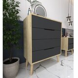 Hanah home komoda s ladicama, antracit | Eponuda.ba