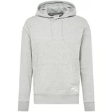 Solid Sweater majica 'Lenz' siva melange / crna / bijela