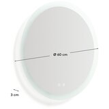 Kave Home Stensko ogledalo z lučjo ø 60 cm Mervi – | Shoptok.si