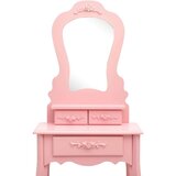 vidaXL Toaletni stolić sa stolcem rozi 50x59x136 cm drvo paulovnije | shoptok.hr
