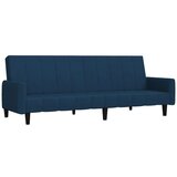  The Living Store Kavč dvosed z ležiščem moder žamet - Raztegljiv Kavč, (21495022) | Shoptok.si