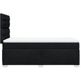  Krevet s oprugama i madracem crni 90x200 cm od tkanine | shoptok.hr