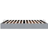 vidaXL Okvir za krevet bez madraca svjetlosivi 160 x 200 cm od tkanine | shoptok.hr