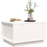  Klubska mizica bela 60x50x35 cm trdna borovina, (20715800) | Shoptok.si