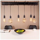 Eglo 43712 - visilica na sajli townshend 6xE27/60W/230V crna | Eponuda.com