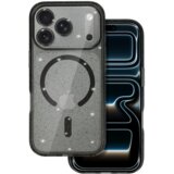 Onasi Silikonski ovitek Glitter MagSafe za iPhone 17 Pro - prozorno črn z bleščicami | Shoptok.si