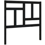  Posteljno vzglavje črno 95,5x4x100 cm trdna borovina, (20645986) | Shoptok.si