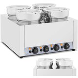 Royal Catering Električni grelec Bain Marie Postaja za čokoladni fondi juho 2000 W 4 x 7 l, (21384161) Cene