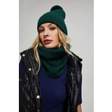 Marisse Emerald Hat With Pompom And Metallic Thread | ePonuda.com