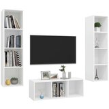 TV omarica 3-delna bela iverna plošča | Shoptok.si