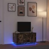 vidaXL TV omarica z LED lučkami dimljeni hrast 100x41x50 cm | Shoptok.si
