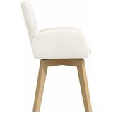  Okretne blagovaonske stolice 4 pcs Bouclé Krem 54 x 58 x 87 cm | Eponuda.com