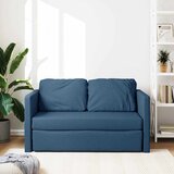  Podni kauč na razvlačenje 2-u-1 plavi 112x174x55 cm od tkanine | Eponuda.com