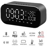 Radio ABTS-S2 Budilica s FM Radio, Bluetooth, HandsFree, USB i microSD – Crna, S Baterijom | Shoptok.si