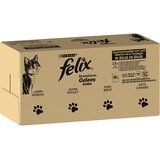 JUMBO pakiranje Felix "Sensations" vrečke 120 x 85 g - Raznolikost okusov (govedina, piščanec, raca, jagnjetina) | shoptok.hr
