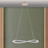  LED luster na sajli CASHMERE LED/40W/230V, prečnik 59,5 cm, beo | Eponuda.com