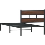  Okvir kreveta bez madraca s uzglavljem boja hrasta 107x203 cm | shoptok.hr