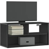 TV ormarić crni 80x31x39,5 cm Konstruirano drvo i metal | shoptok.hr