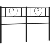  Metalno zamjensko uzglavlje crno 160 cm | shoptok.hr