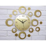 Zidni satovi rings gold gold (moderni zidni sat)
