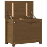  Kutija za pohranu boja meda 60x32x45,5 cm od masivne borovine | shoptok.hr