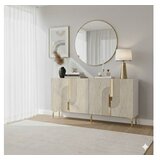 Hanah home konzola meyra 150 white travertine gold | Eponuda.com