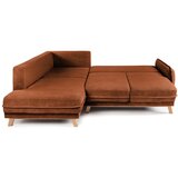 Bonami Selection Narančasta sklopiva kutna garnitura od samta (s lijevim kutom) Tori – | shoptok.hr