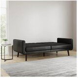 Støraa Crna sklopiva sofa od imitacije kože 200 cm Nola – | shoptok.hr