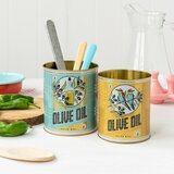 Rex London Dekorativne kositrene kutije za pohranu u setu 2 kom ø 11x13 cm Olive Oil – | shoptok.hr