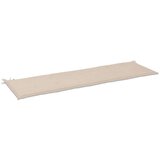  Jastuk za vrtnu klupu krem 180 x 50 x 3 cm od tkanine Oxford | shoptok.hr