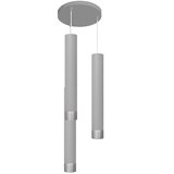  LED luster na sajli TUBA 3xGU10/4,8W/230V siva/sjajni hrom | Eponuda.com