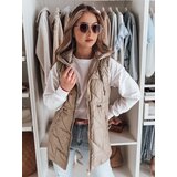 DStreet Kamizelka damska przejściowa pikowana OLINVIA kamelowa | Shoptok.si