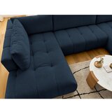 Bobochic Paris Tamno plava sklopiva/s prostorom za odlaganje kutna garnitura (s lijevim kutom/u obliku slova "U") Fuji – | shoptok.hr