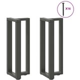  Noge za konzolno mizico v obliki črke T 2 kosa antracit 25x28x(72-73) cm jeklo | Shoptok.si