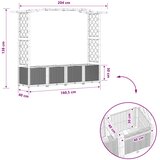  Povišeni krevet s mrežom i krovom Smeđa 204 x 40 x 141 cm PP | Eponuda.ba