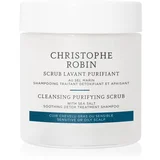 Christophe Robin Cleansing Purifying Scrub with Sea Salt čistilni šampon s piling učinkom 75 ml