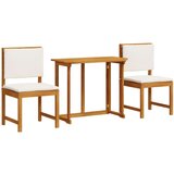  3-delni vrtnarski bistro set z blazinami iz trdnega akacijevega lesa, (22015980) | Shoptok.si